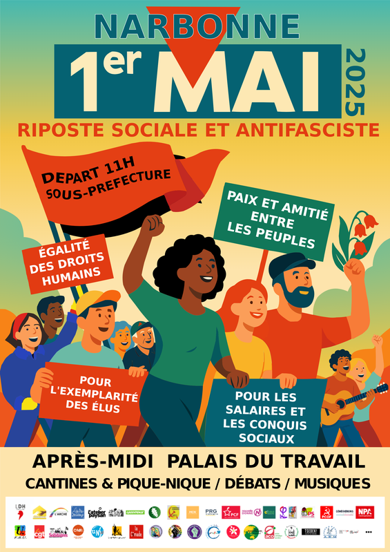 1er mai 2025 RECTO FLYER NARBONNE