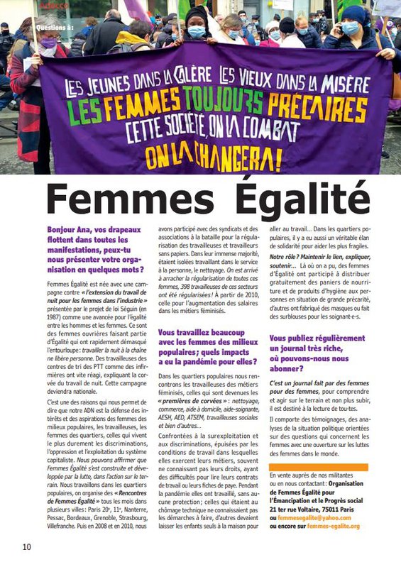 Femmes Egalité