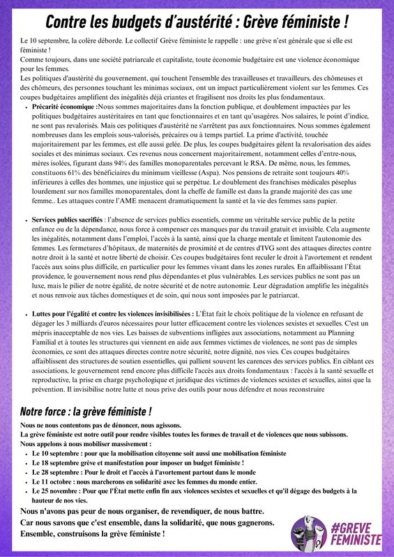 Grève féministe contre l'austérité (A4)
