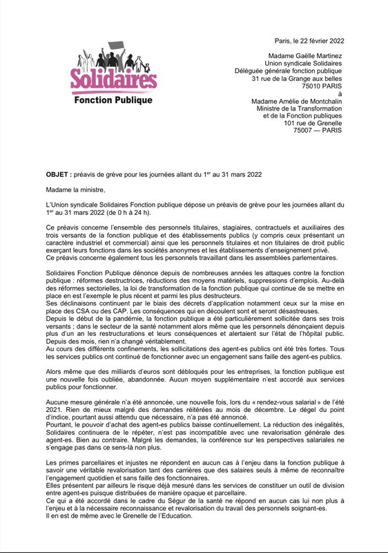 Préavis