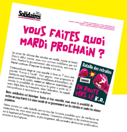 Mardi prochain