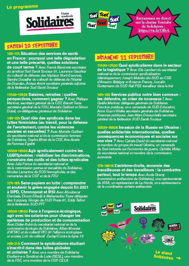 Programme débats