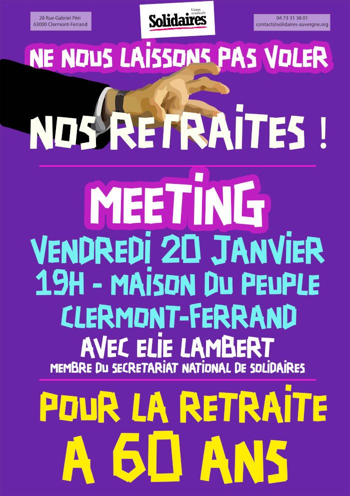 affiche Meeting 20 janv