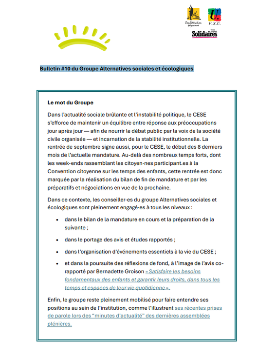 bulletin ASE 10