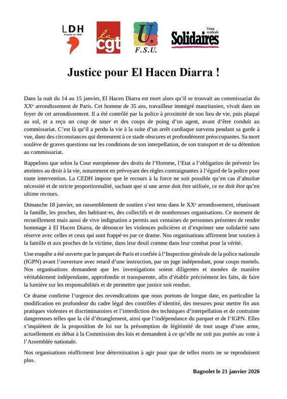 communiqué